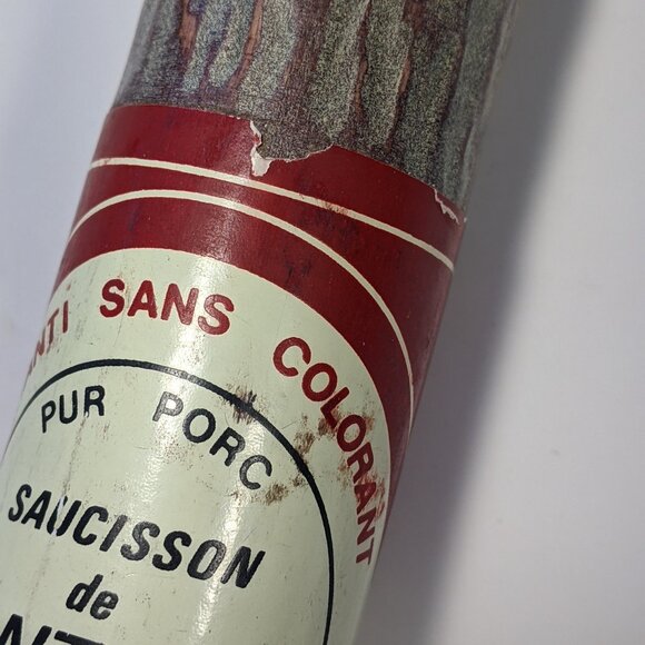 Vintage Cuzin novelty Sausage Shaped Knife Charcuterie wood Made in France - Picture 4 of 8